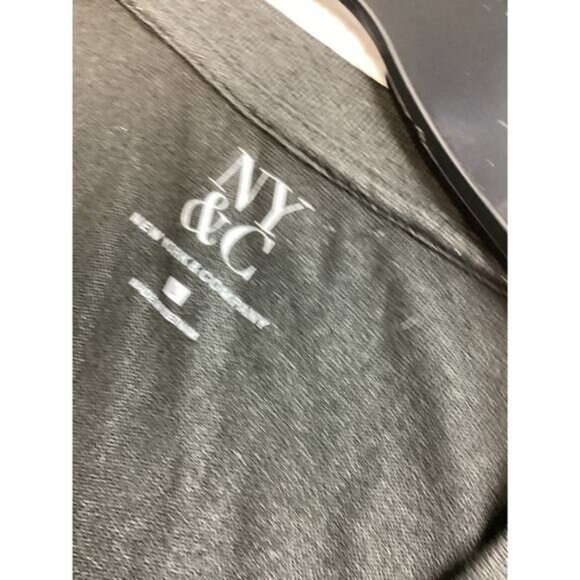 Acubi mermaidcore fairycore NY&C Women Black 3/4 Sleeve Blouse Top Large - Picture 4 of 5